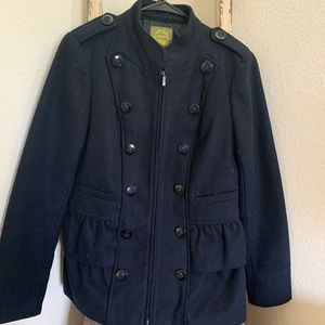 Womens military style Peacoat